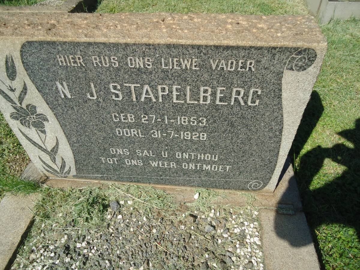 STAPELBERG N.J. 1853-1928