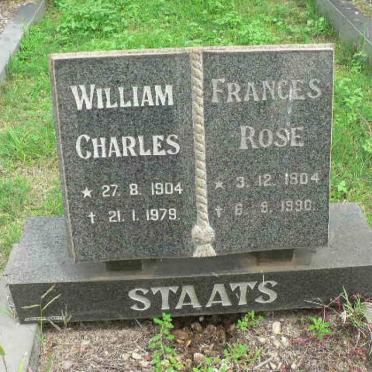 STAATS William Charles 1904-1979 &amp; Frances Rose 1904-1990