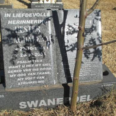 SWANEPOEL Hester Magdalena 1941-2003