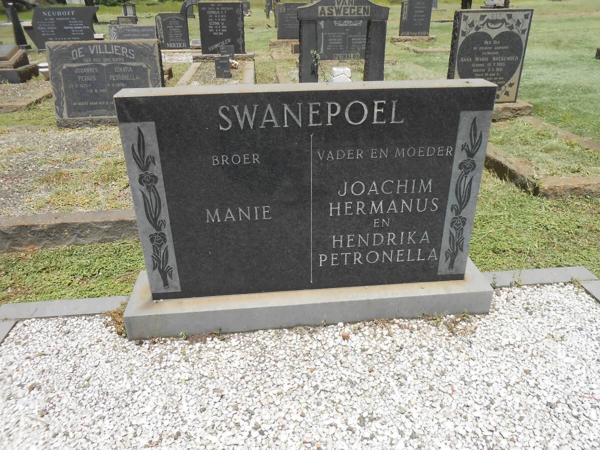SWANEPOEL Joachim Hermanus &amp; Hendrika Petronella :: SWANEPOEL Manie