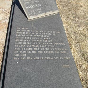 SWART Hannetjie 1939-1993