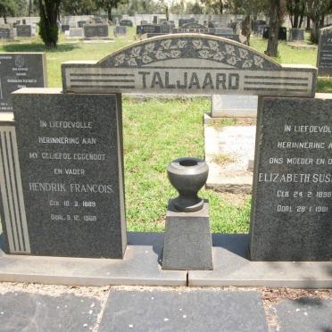 TALJAARD Hendrik Francois 1889-1968 &amp; Elizabeth Susanna 1898-1981