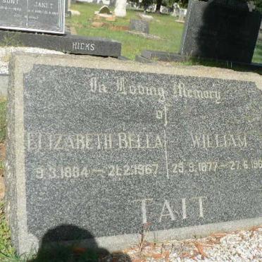 TAIT William 1877-1967 &amp; Elizabeth Bella 1884-1967