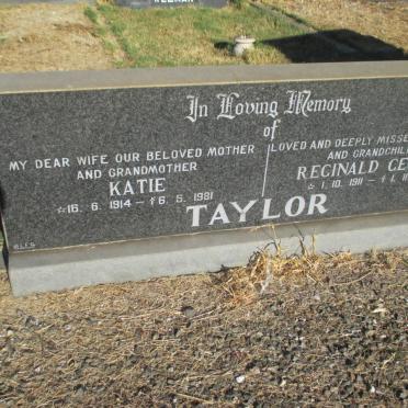 TAYLOR Reginald George 1911-1994 &amp; Katie 1914-1981