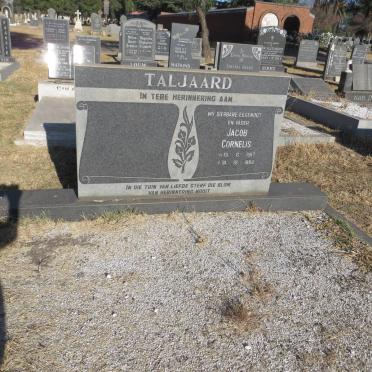 TALJAARD Jacob Cornelis 1917-1982