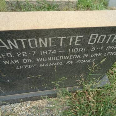 TALJAARD Johannes Zacharia 1935-1967 :: BOTES Antonette 1974-1993