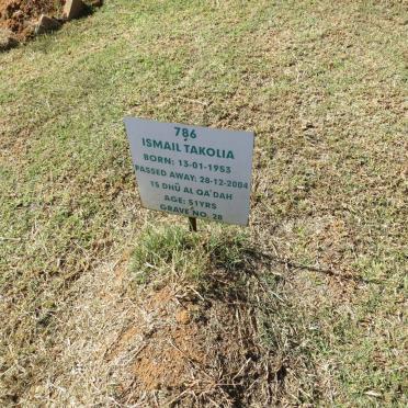 TAKOLIA Ismail 1953-2004