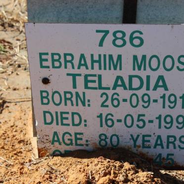 TELADIA Ebrahim Moosa 1916-1996