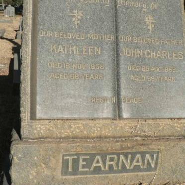 TEARNAN John Charles -1959 &amp; Kathleen -1958