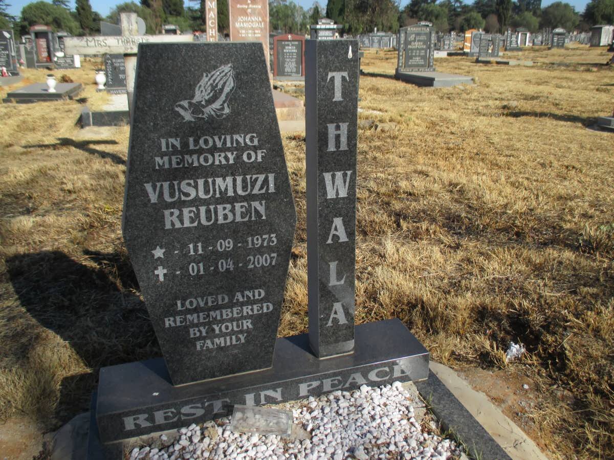 THWALA Vusumuzi Reuben 1973-2007