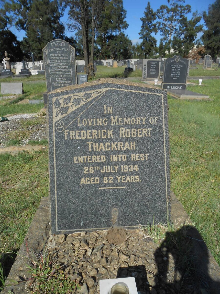 THACKRAH Frederick Robert -1934