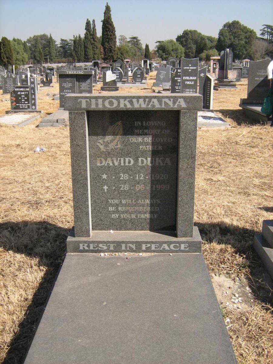 THOKWANA David Duka 1920-1999
