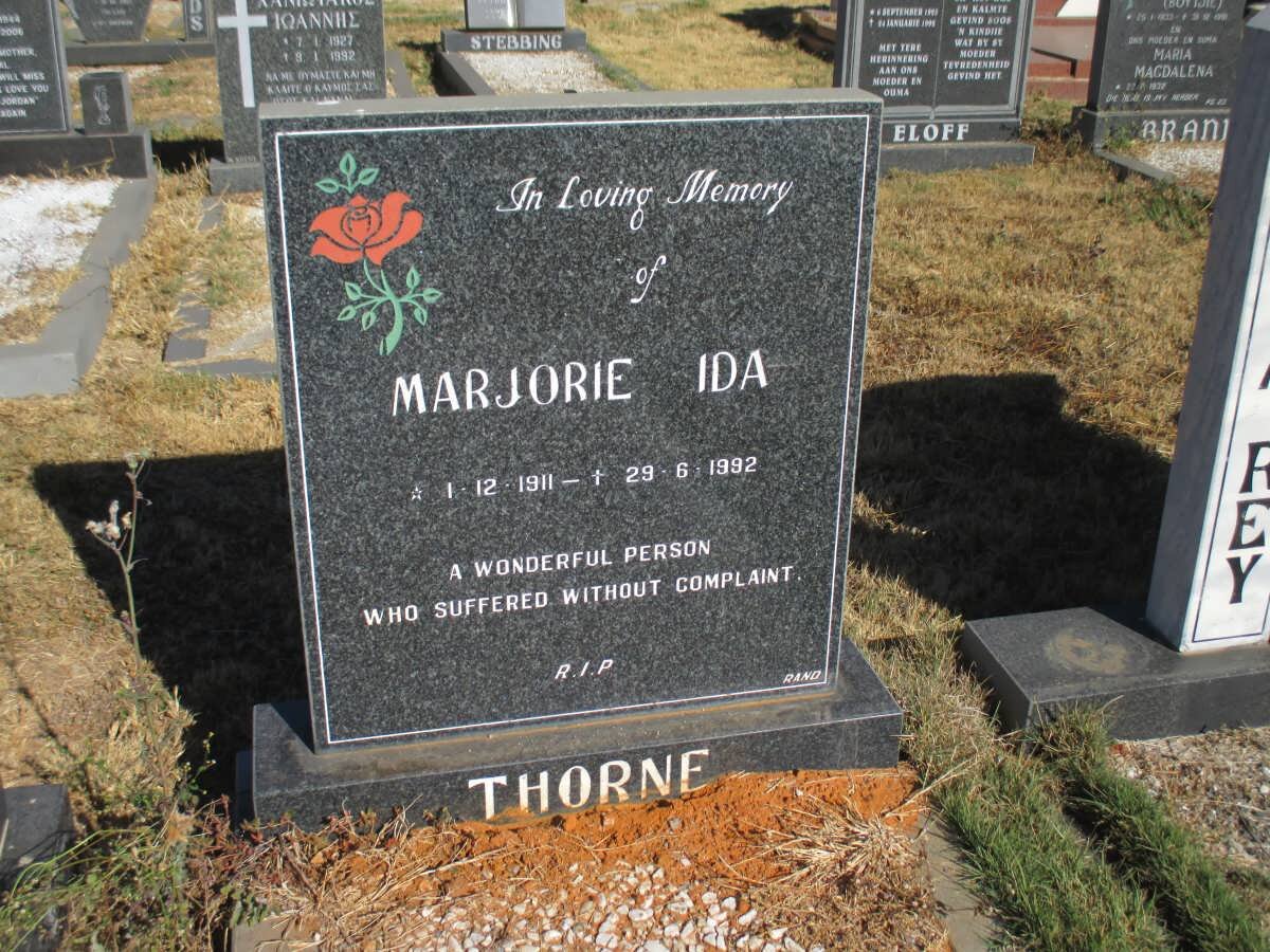 THORNE Marjorie Ida 1911-1992