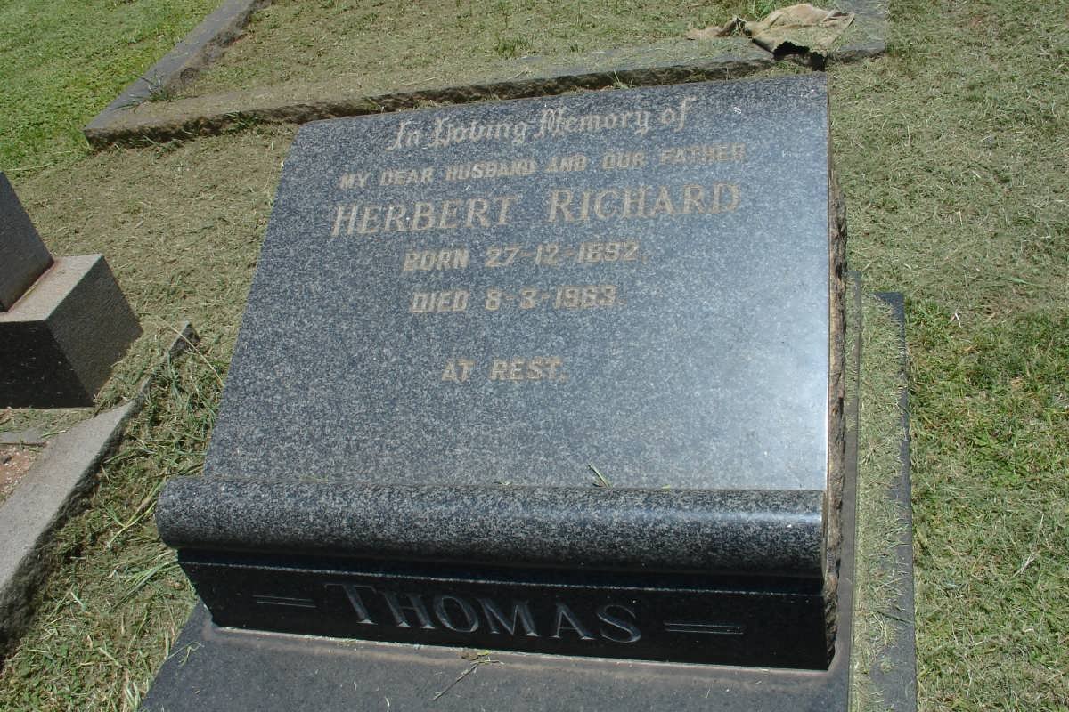 THOMAS Herbert Richard 1892-1963 &amp; Ingeborge Katie 1895-1975