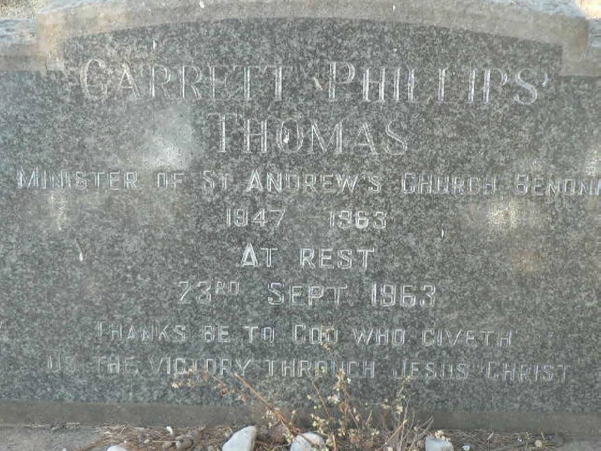 THOMAS Garrett Phillips -1963  