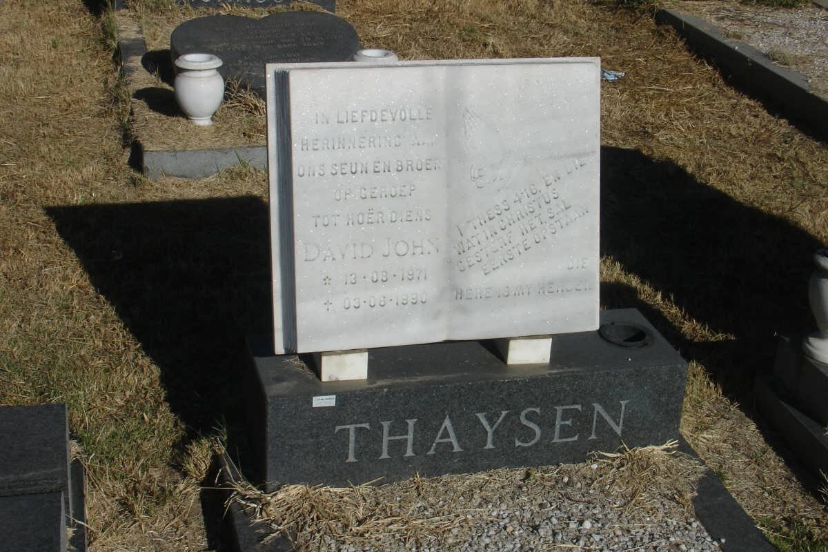 THAYSEN David John 1971-1990