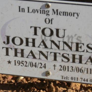 THANTSHA Tou Johannes 1952-2013