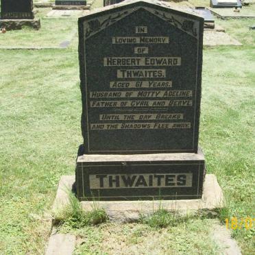 THWAITES Herbert Edward