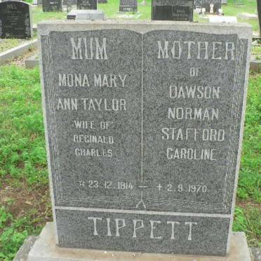 TIPPETT Mona Mary Ann Taylor 1914-1970