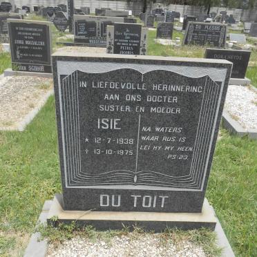 TOIT Isie, du 1938-1975