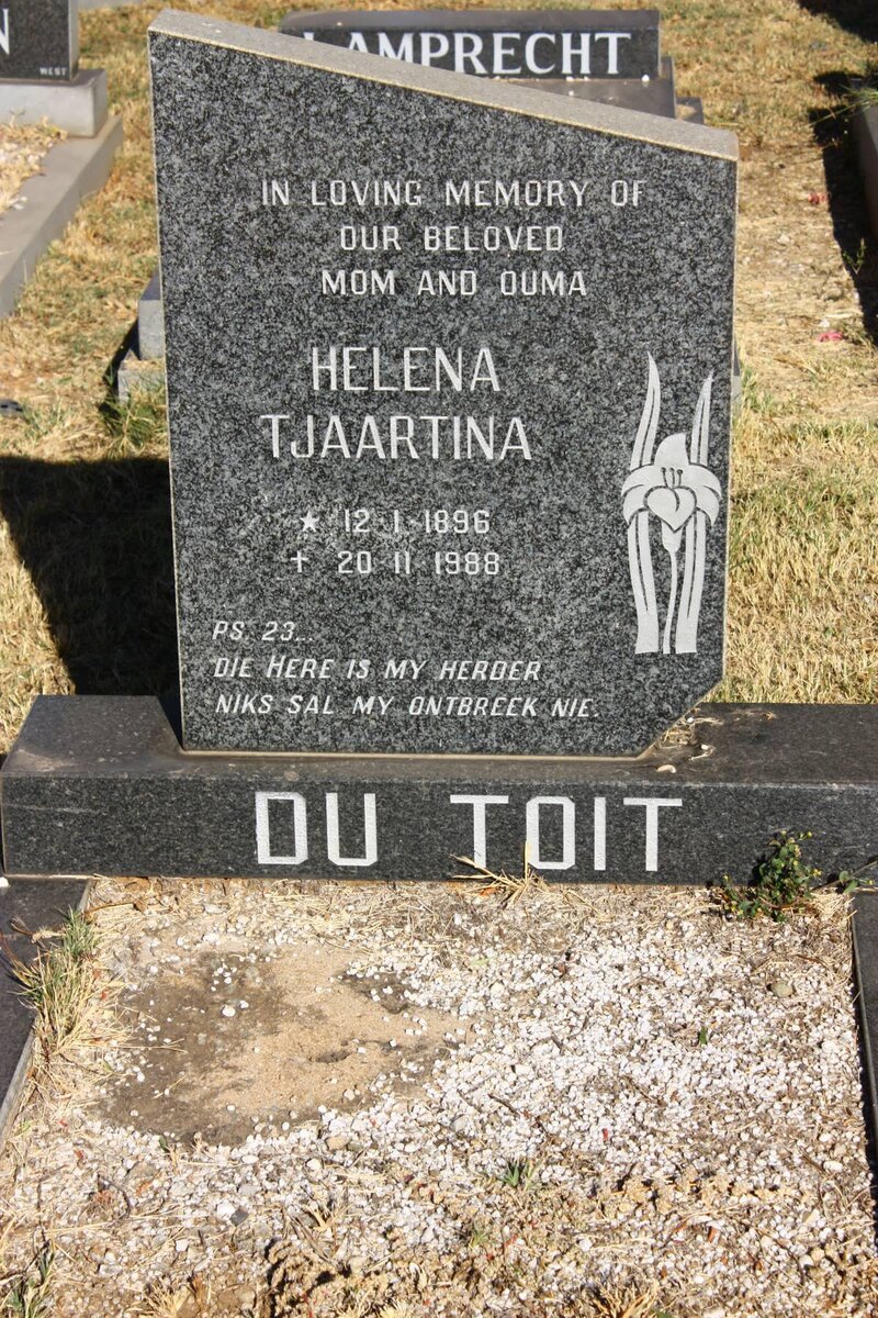 TOIT Helena Tjaartina, du 1896-1988