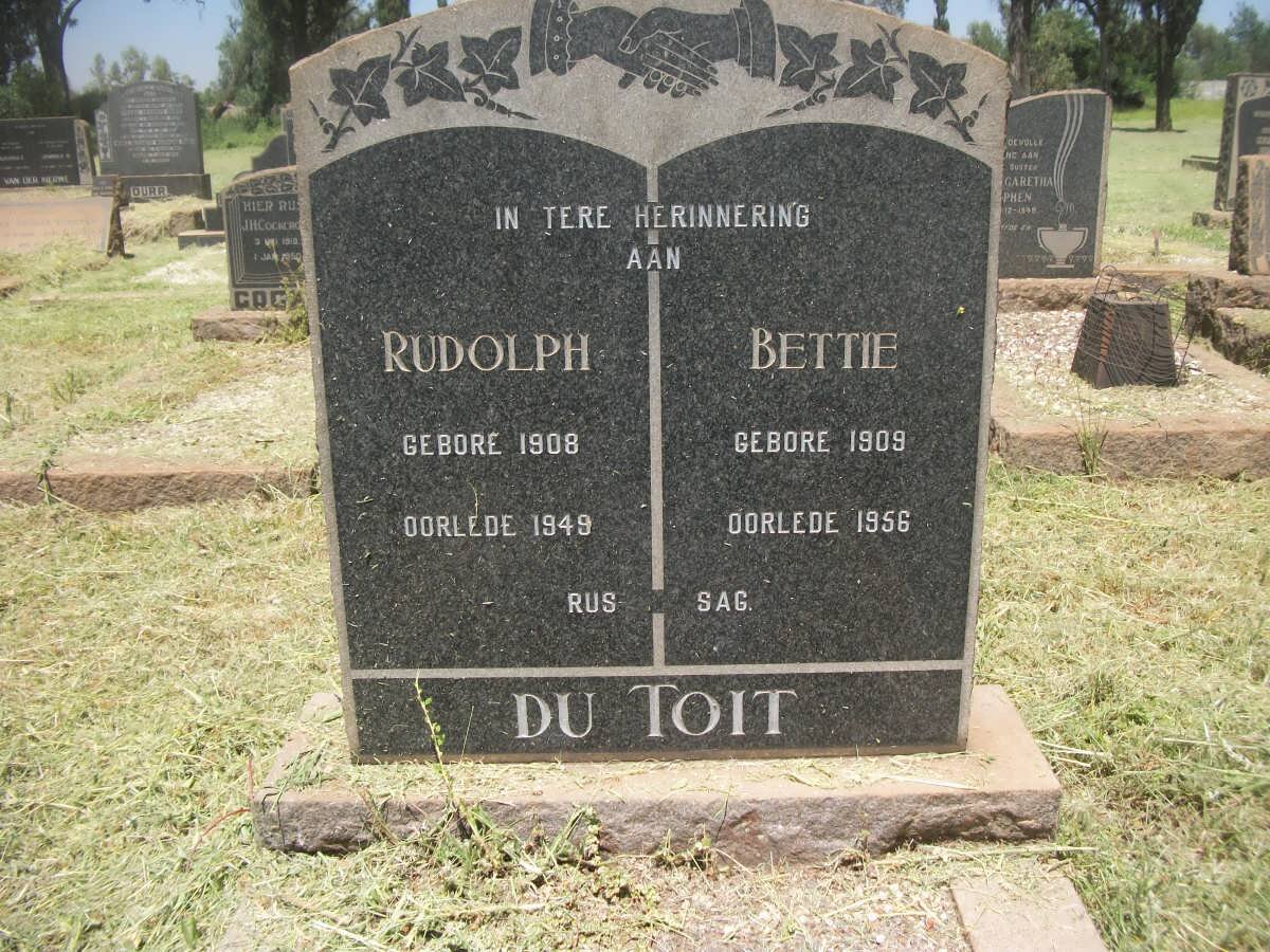 TOIT Rudolph, du 1908-1949 &amp; Bettie 1909-1956