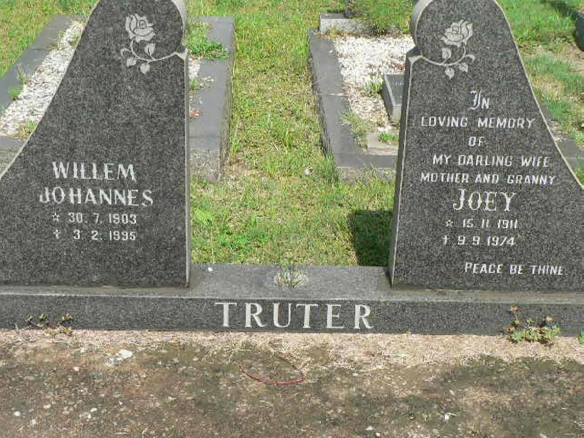 TRUTER Willem Johannes 1903-1995 &amp; Joey 1911-1974