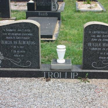 TROLLIP Herculas Albertus 1912-1974 &amp; Hester Magdalena 1920-2000