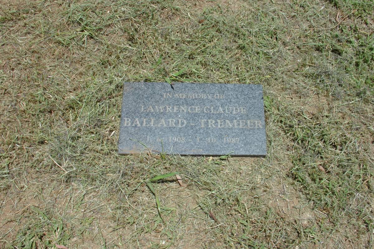 BALLARD-TREMEER Olive Blanche 1893-1967 :: BALLARD-TREMEER Lawrence claude 1908-1987