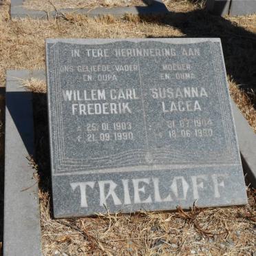 TRIELOFF Willem Carl Frederik 1903-1990 &amp; Susanna Lacea 1904-1990