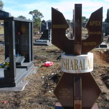 TSHABALALA Mshengu Apex Michael Mbuyiseyo 1952-2010