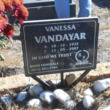 VANDAYAR Vanessa 1972-2007