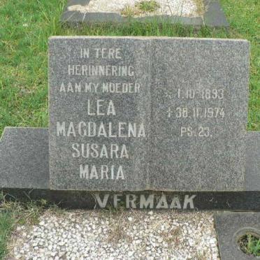 VERMAAK Lea Magdalena Susara Maria 1893-1974