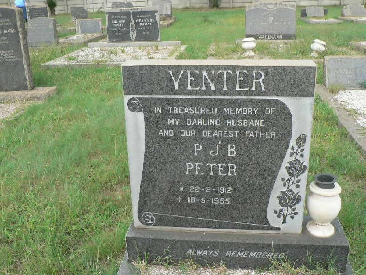 VENTER P.J.B. 1912-1955