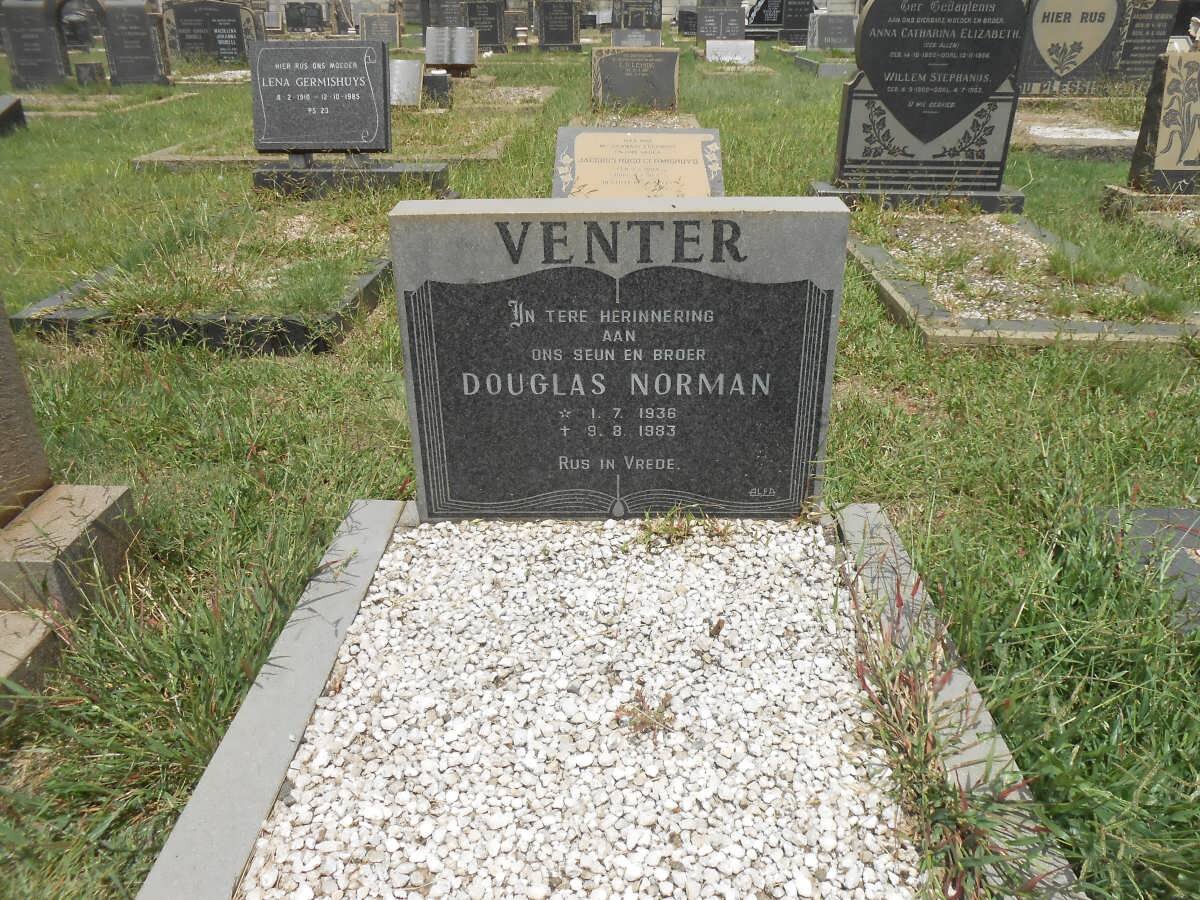 VENTER Douglas Norman 1936-1983