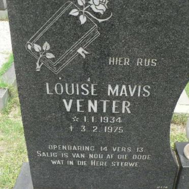 VENTER Louise Mavis 1934-1975