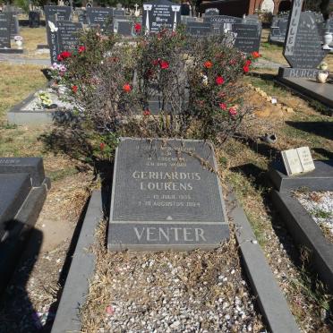 VENTER Gerhardus Lourens 1935-1984