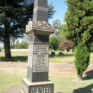 VENTER Dirk Jacobus 1887-1928 :: VAN STRATEN Rensche Adriana Christina 1893-1971