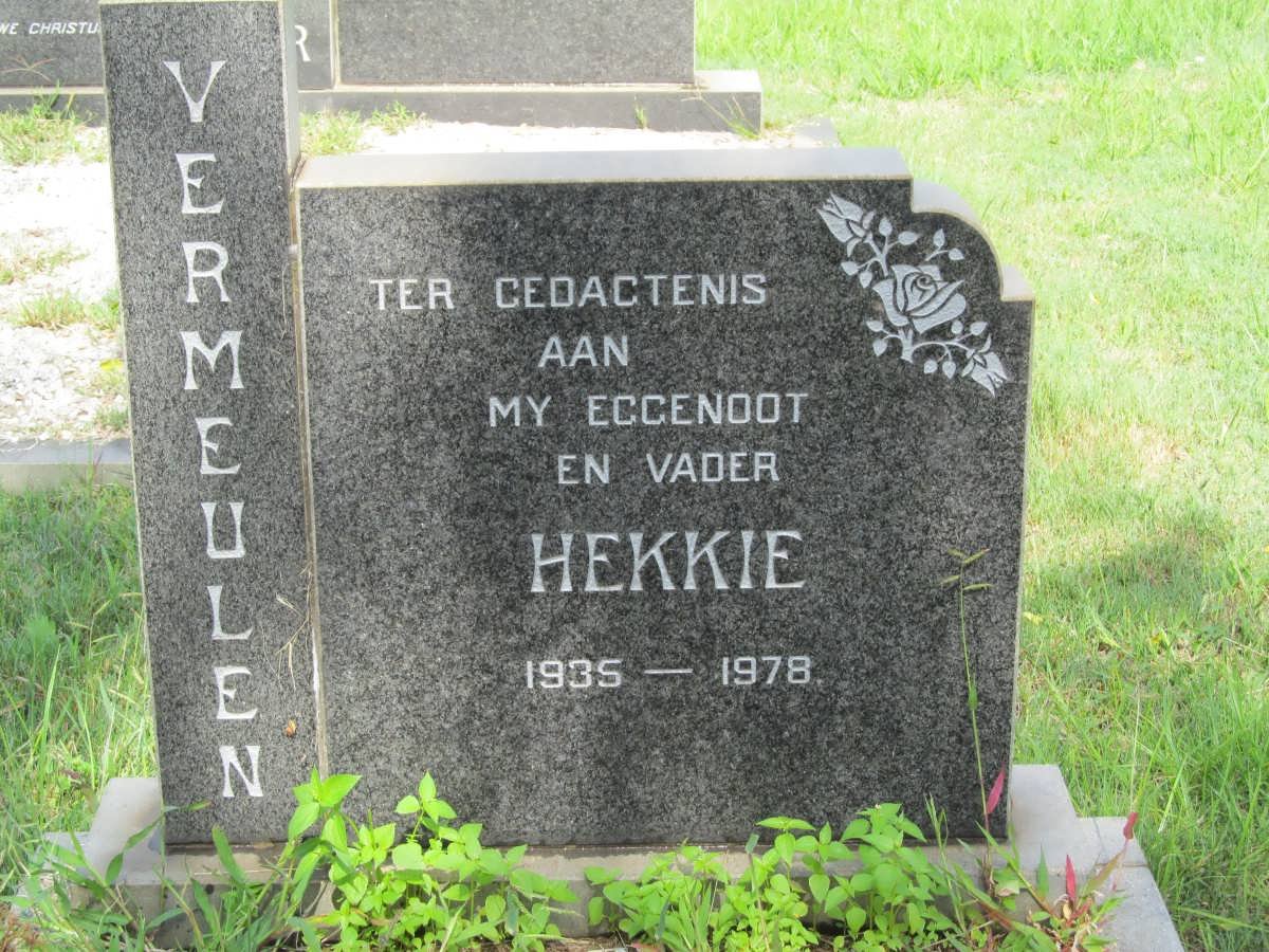 VERMEULEN Hekkie 1935-1978
