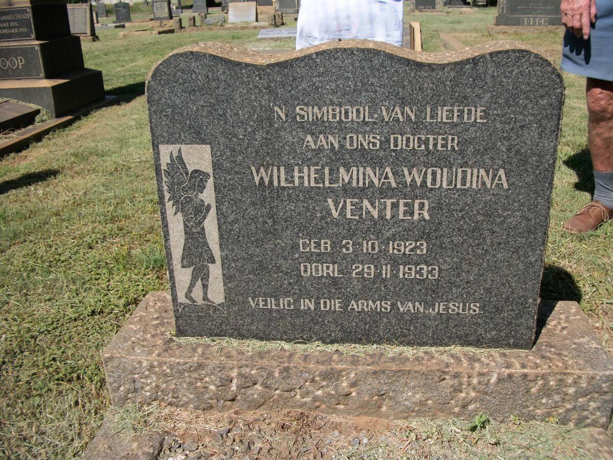 VENTER Wilhelmina Woudina 1923-1933