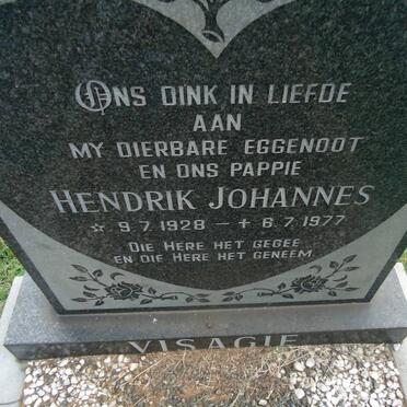VISAGIE Hendrik Johannes 1928-1977
