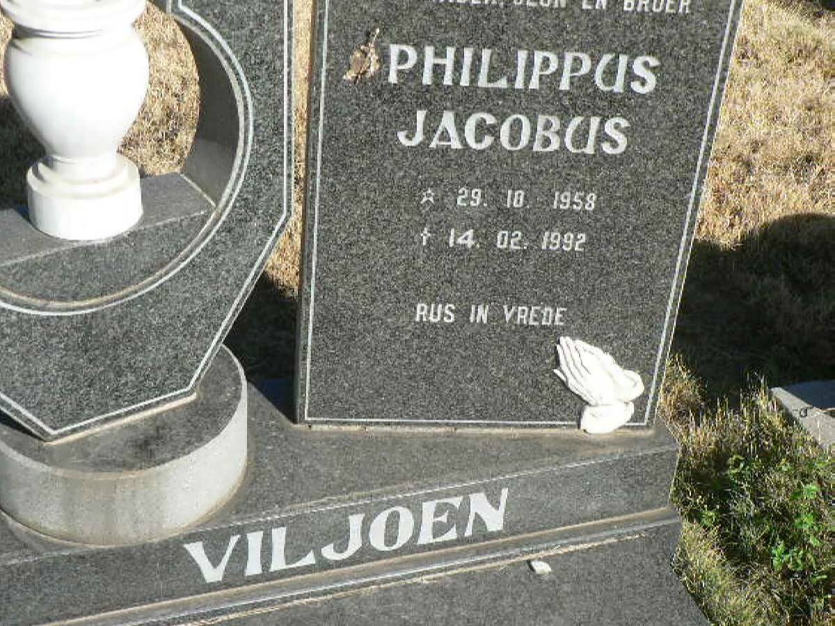 VILJOEN Jacobus Philippus 1958-1992