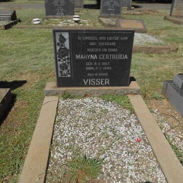 VISSER Maryna Gertruida 1867-1940
