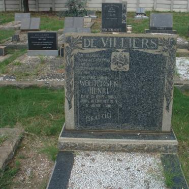 VILLIERS Woutersen Henri, de 1909-1956