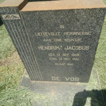 VOS Hendrik Jacobus, de 1950-1951