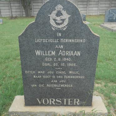 VORSTER Willem Adriaan 1940-1956