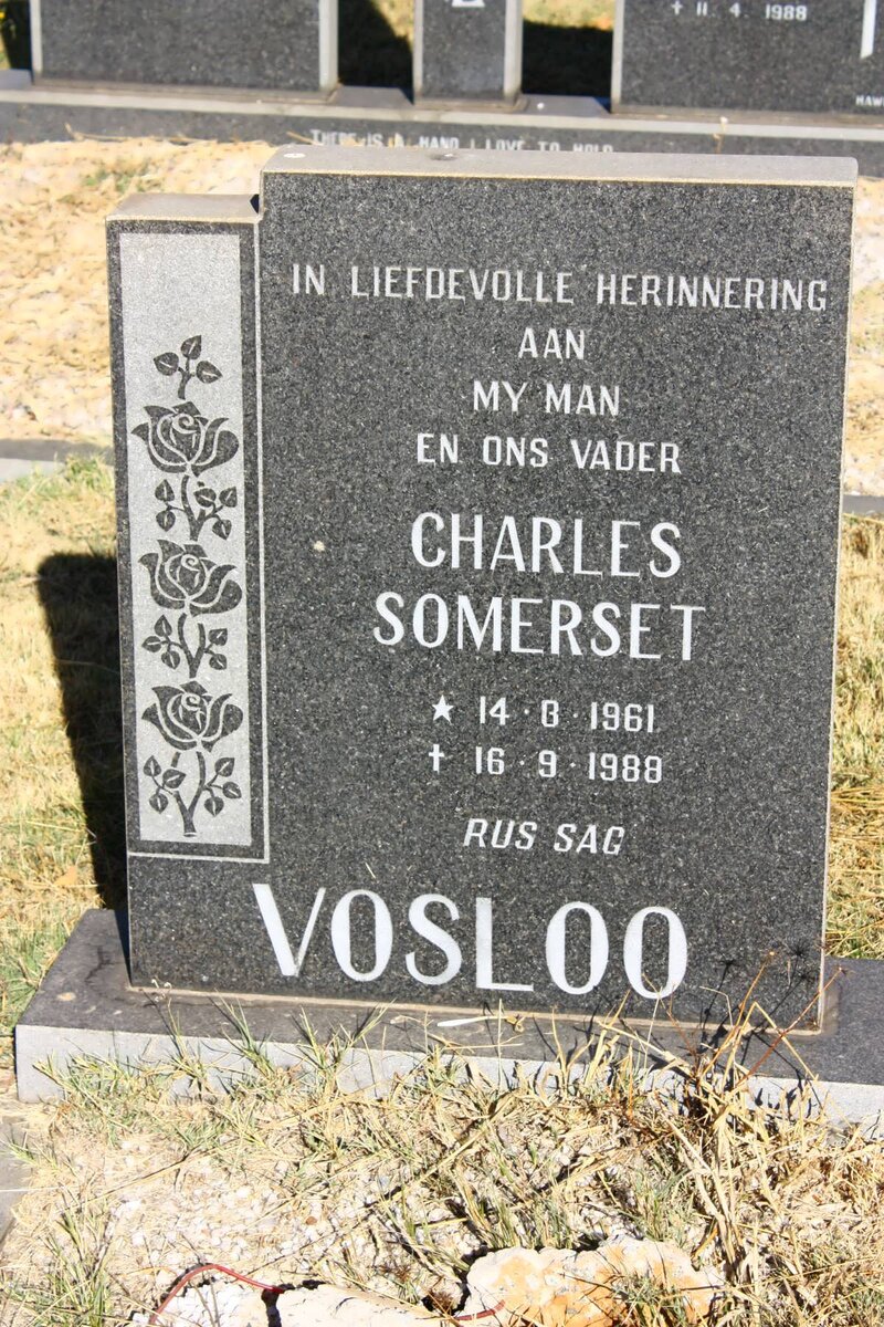 VOSLOO Charles Somerset 1961-1988