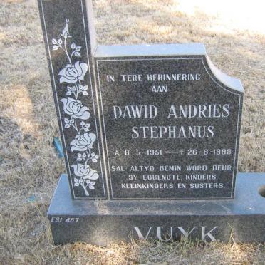 VUYK Dawid Andries Stephanus 1951-1998