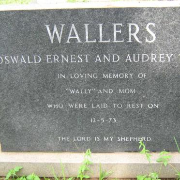 WALLERS Oswald Ernest &amp; Audrey Vera -1973