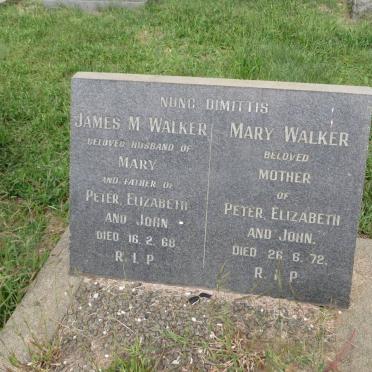 WALKER James M. -1968 &amp; Mary -1972